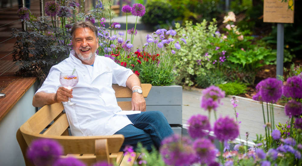 Raymond Blanc opens Jardin Blanc at RHS Chelsea Flower Show in May