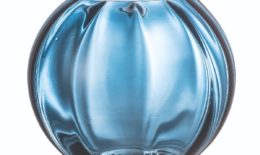 Blue Ripple Glass Vase Beaumonde (1)