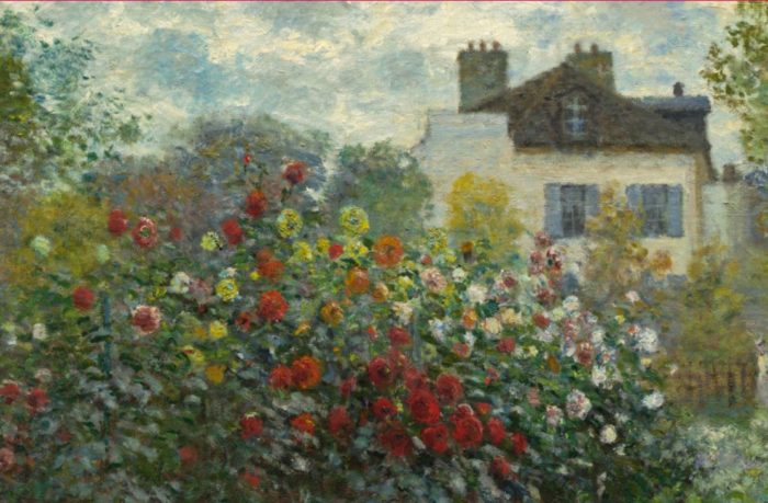Virtual entertainment Monet's garden