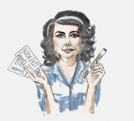 Caitlin Moran illustration by Lucy Kane