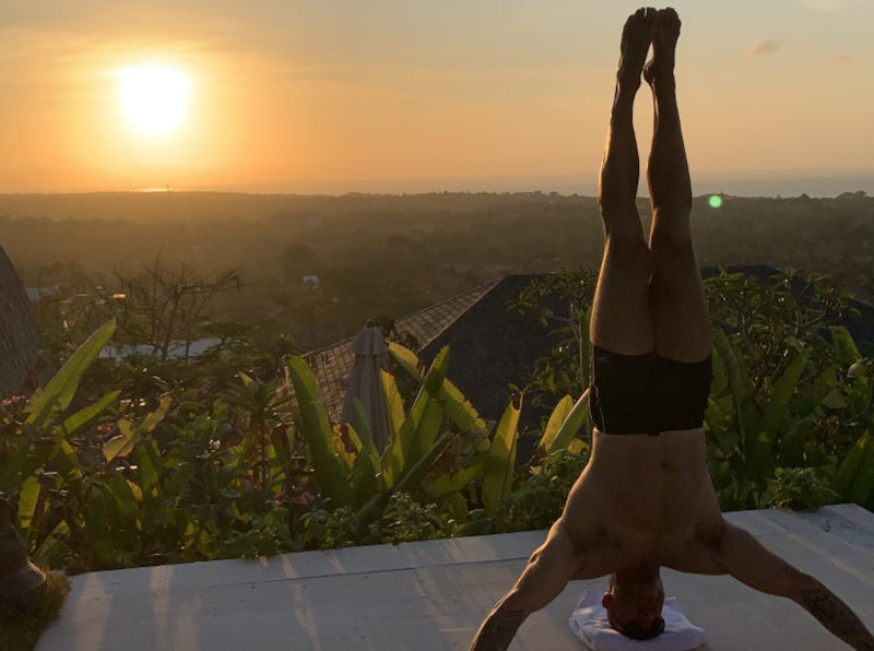 James Crossley yoga in Bali