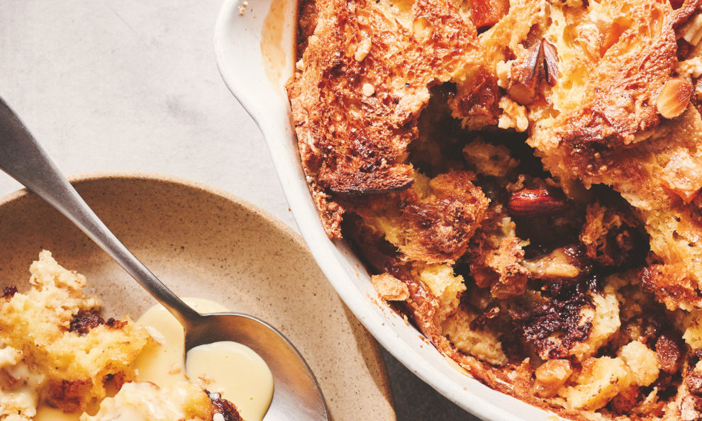 Marcus Wareing panettone bread and butter pudding